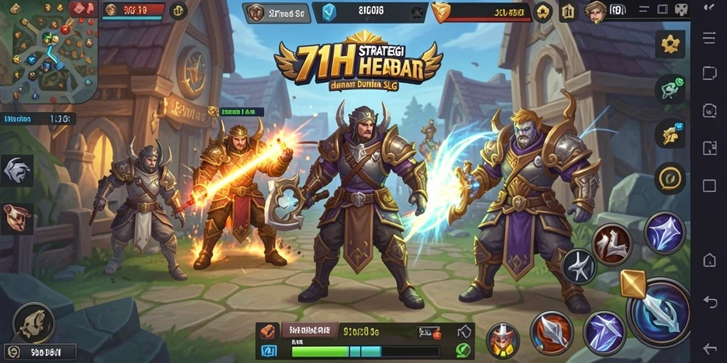Screenshot gameplay 71H menampilkan pertempuran strategi yang mendebarkan.