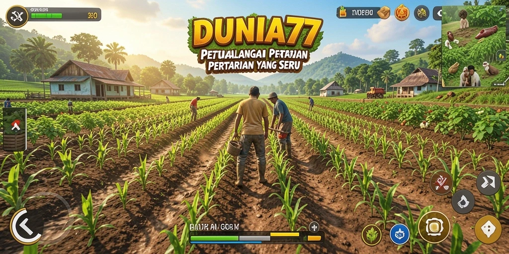 Gameplay seru petualangan pertanian yang penuh warna.