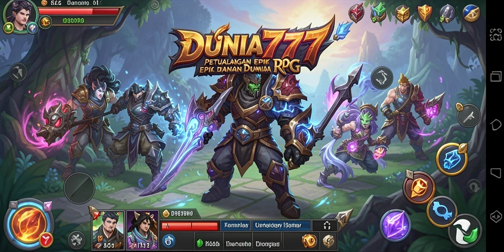 Tampilan gameplay DUNIA777 yang menakjubkan dan penuh aksi.
