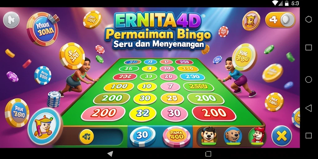Tampilan gameplay Bingo yang menarik dan interaktif di ERNITA4D.