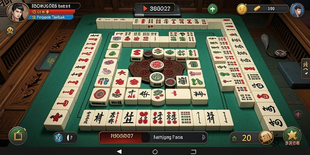 Tampilan gameplay Mahjong yang menarik dari IDNSCORE.