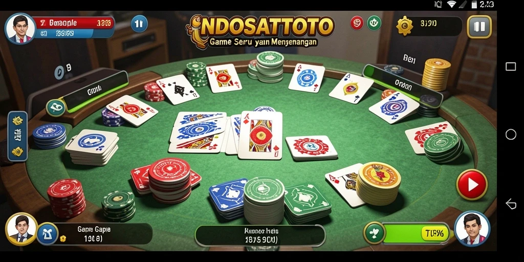 Tangkapan layar INDOSATTOTO menampilkan pengalaman bermain Gaple yang seru.