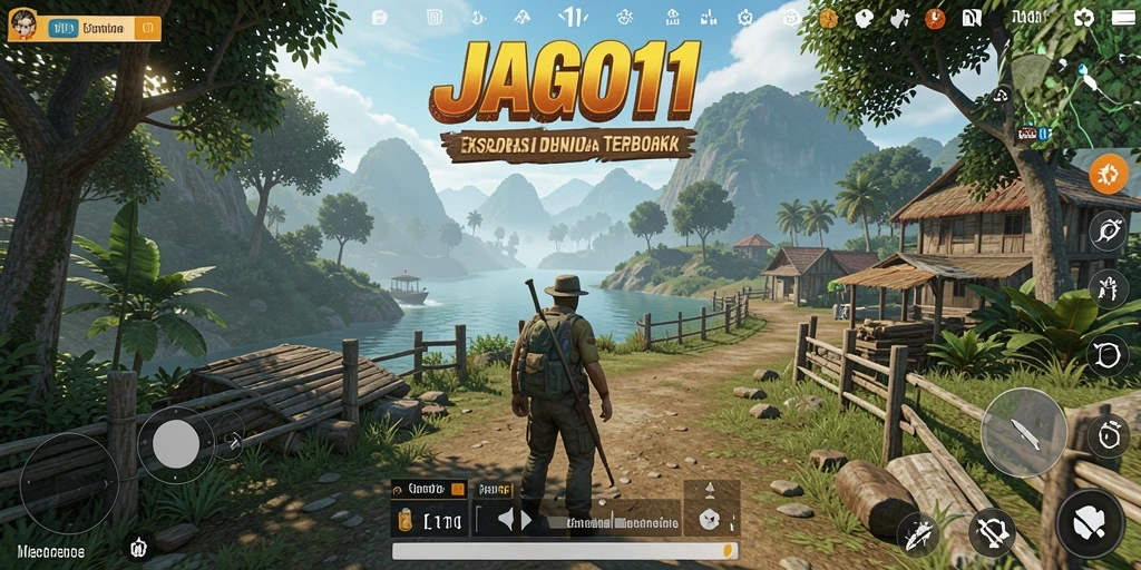 Gameplay JAGO11 yang menakjubkan dalam dunia terbuka.