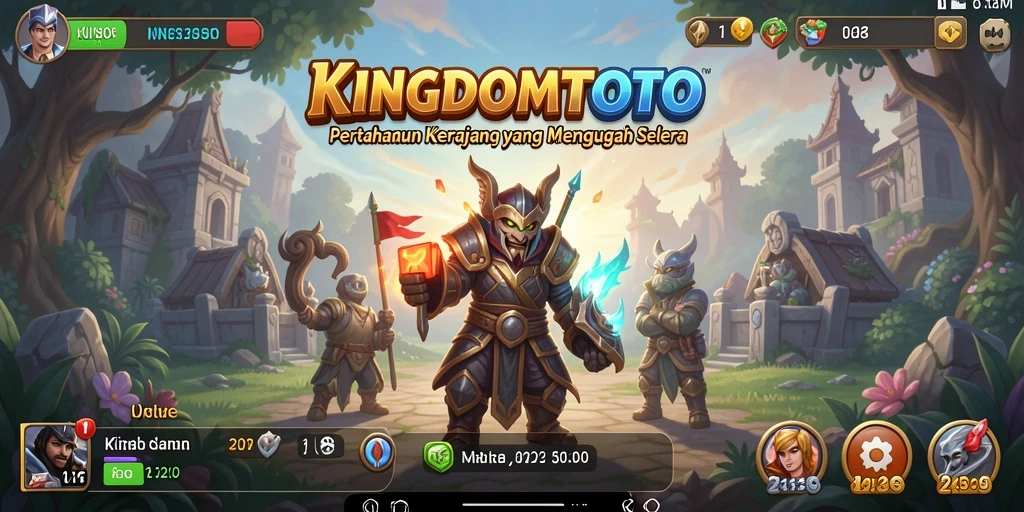 Tampilan gameplay menakjubkan dari KINGDOMTOTO dalam aksi Tower Defense.