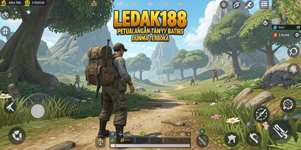Tampilan menarik dari gameplay petualangan Open World LEDAK188.