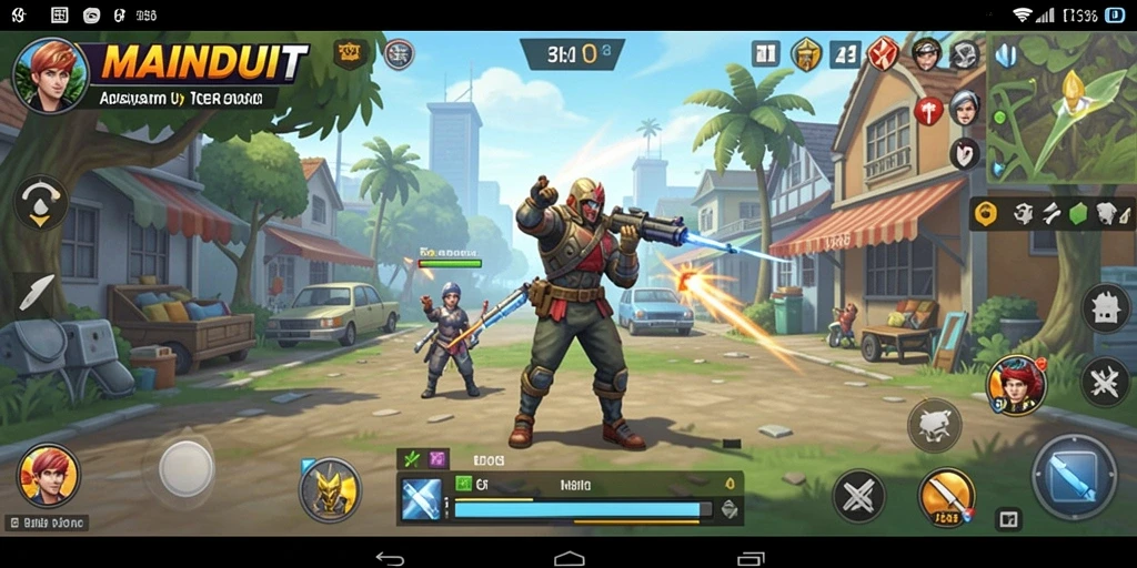 Menampilkan antarmuka intuitif aplikasi Utility MAINDUIT untuk pengguna Android.