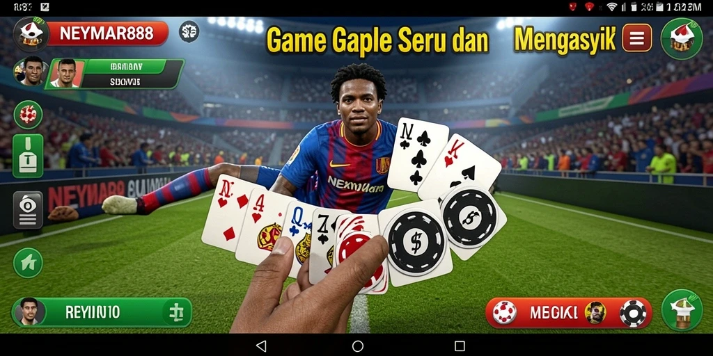 Tampilan gameplay Gaple yang menarik dan interaktif.