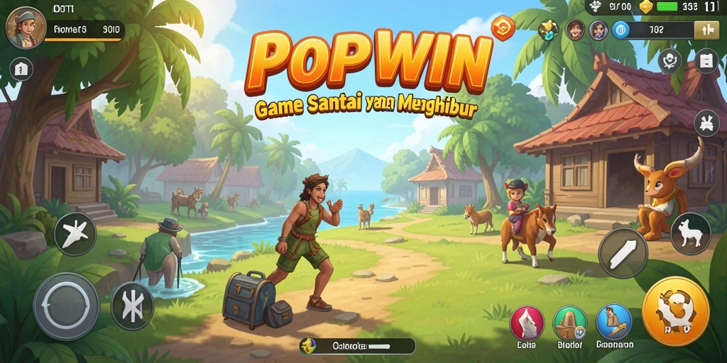 Screenshot gameplay <strong>POPWIN</strong> menampilkan tantangan seru dan visual yang memikat.