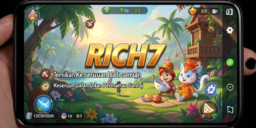 Screenshot utama RICH7 menampilkan gameplay yang seru dan mengasyikkan.