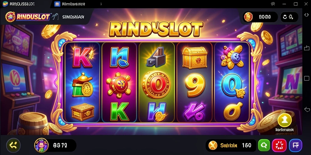 Screenshot permainan RINDUSLOT dengan tampilan slot menarik.