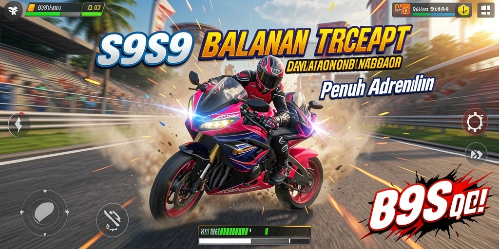Gameplay seru balapan motor di S9S9 yang penuh tantangan.