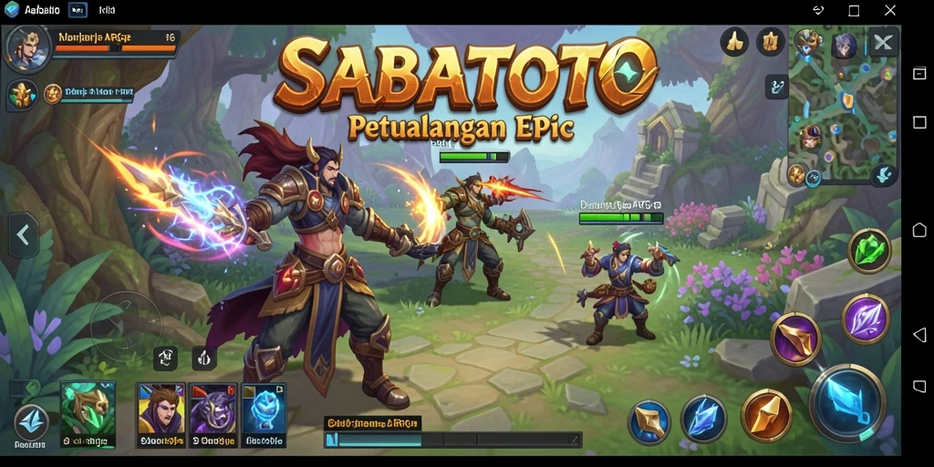 Tampilan gameplay mendalam dari SABATOTO dalam petualangan ARPG.