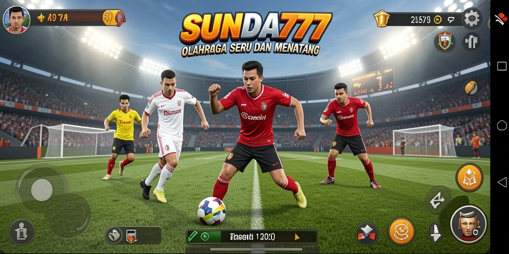 Tampilan gameplay menarik dari SUNDA777 yang menunjukkan aksi olahraga.